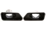 EMBOUTS D'ECHAPPEMENT INOX BLACK BMW SERIE 5 F10/F11 "165X60mm" (2010/2017)
