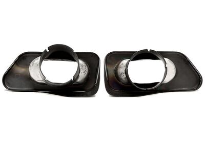 EMBOUTS D'ECHAPPEMENT INOX BLACK BMW SERIE 5 F10/F11 "165X60mm" (2010/2017)