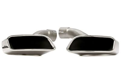 EMBOUTS D'ECHAPPEMENT INOX VISSER TYPE DUPLEX TRAPEZOIDAL BMW X6 E71 (2008/2014)