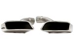 EMBOUTS D'ECHAPPEMENT INOX VISSER TYPE DUPLEX TRAPEZOIDAL BMW X6 E71 (2008/2014)