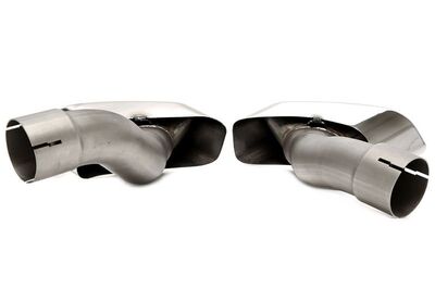 EMBOUTS D'ECHAPPEMENT INOX VISSER TYPE DUPLEX TRAPEZOIDAL BMW X6 E71 (2008/2014)