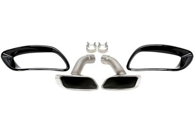 EMBOUTS D'ECHAPPEMENT INOX VISSER TYPE DUPLEX TRAPEZOIDAL BMW X6 E71 (2008/2014)