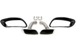 EMBOUTS D'ECHAPPEMENT INOX VISSER TYPE DUPLEX TRAPEZOIDAL BMW X6 E71 (2008/2014)