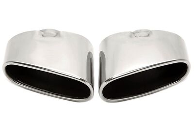EMBOUTS D'ECHAPPEMENT ACIER/INOX TYPE DUPLEX A SOUDER POUR BMW X5 E70 (2007/2013)