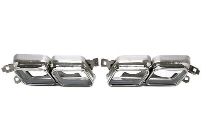 EMBOUTS D'ECHAPPEMENT INOX BMW SERIE 7 F01 V1 LOOK QUAD (2008/2015)