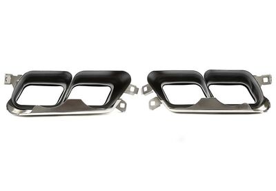 EMBOUTS D'ECHAPPEMENT INOX BMW SERIE 7 F01 V1 LOOK QUAD (2008/2015)