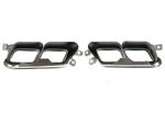 EMBOUTS D'ECHAPPEMENT INOX BMW SERIE 7 F01 V1 LOOK QUAD (2008/2015)