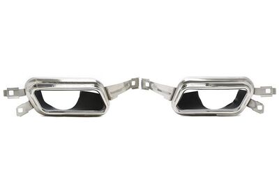 EMBOUTS D'ECHAPPEMENT INOX BMW SERIE 7 F01 V2 LOOK DUAL (2008/2015)