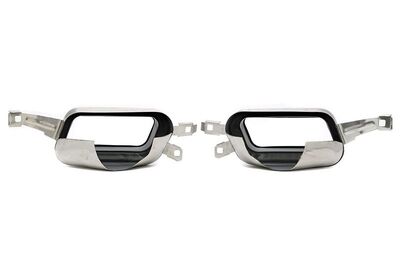 EMBOUTS D'ECHAPPEMENT INOX BMW SERIE 7 F01 V2 LOOK DUAL (2008/2015)