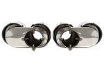EMBOUTS D'ECHAPPEMENT BLACK/CARBONE BMW SERIE 3 G20/G21 PACK M  (2019+)