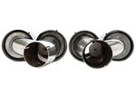 EMBOUTS D'ECHAPPEMENT BMW SERIE 5 G30/G31 CHROME/CARBONE OU BLACK/CARBONE (2019+)