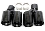 EMBOUTS D'ECHAPPEMENT BMW SERIE 5 G30/G31 CHROME/CARBONE OU BLACK/CARBONE (2019+)