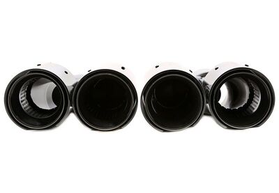 EMBOUTS D'ECHAPPEMENT BMW SERIE 5 G30/G31 CHROME/CARBONE OU BLACK/CARBONE (2019+)