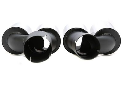 EMBOUTS D'ECHAPPEMENT BMW SERIE 5 G30/G31 SILVER CHROME OU BLACK (2019+)