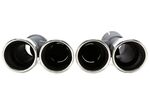 EMBOUTS D'ECHAPPEMENT BMW SERIE 5 G30/G31 SILVER CHROME OU BLACK (2019+)