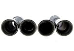 EMBOUTS D'ECHAPPEMENT BMW SERIE 5 G30/G31 SILVER CHROME OU BLACK (2019+)