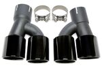 EMBOUTS D'ECHAPPEMENT BMW SERIE 5 G30/G31 SILVER CHROME OU BLACK (2019+)