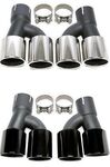 EMBOUTS D'ECHAPPEMENT BMW SERIE 5 G30/G31 SILVER CHROME OU BLACK (2019+)