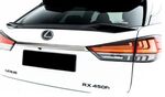 BECQUET DE HAYON LEXUS RX OU RX F SPORT MK4 PHASE 2 TYPE "3D GLOSS BLACK" (2019/2022)