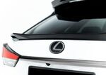 BECQUET DE HAYON LEXUS RX OU RX F SPORT MK4 PHASE 2 TYPE "3D GLOSS BLACK" (2019/2022)