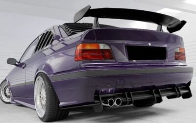 AILERON DE COFFRE A COL DE CYGNE BMW SERIE 3 E36 COUPE OU M3 E36 COUPE "CS STYLE" (1992/1998)
