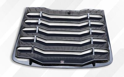 PERSIENNE DE VITRE ARRIERE NISSAN 350Z ABS PIANO BLACK (2002/2009)