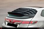 PERSIENNE DE VITRE ARRIÈRE TYPE "LOUVERS" HONDA CIVIC MK8 HB ABS PIANO BLACK (2006/2011)