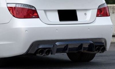 DIFFUSEUR ARRIERE EN ABS PIANO BLACK BMW SERIE 5 E60/E61 PACK M ST LINE (2003/2010)