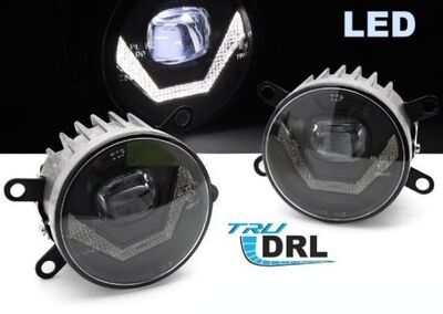 JEU D'ANTIBROUILLARDS A LEDS ET FEUX DE JOUR CITROEN, DACIA, FORD, OPEL, PEUGEOT, RENAULT