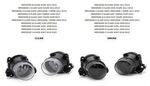 JEU D'ANTIBROUILLARDS MERCEDES CLASSE B W246 (2011/2014) CLASSE C W204 PHASE 2 (2011/2014)CLASSE E W212 PHASE 1 (2009/2013) CLASSE E COUPE W207 (2009/2013)CLASSE S W221 (2009/2013) CLASSE R W251 (2005/2010) VITO W447 (2014/2023)