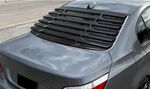 PERSIENNE DE VITRE ARRIÈRE TYPE "LOUVERS" BMW SERIE 5 E60 ABS PIANO BLACK (2003/2010)