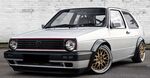 JEU D'EXTENSIONS D'AILES VW GOLF II OU VW JETTA II ST LINE ABS NOIR BRILLANT (1983/1992)