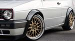JEU D'EXTENSIONS D'AILES VW GOLF II OU VW JETTA II ST LINE ABS NOIR BRILLANT (1983/1992)