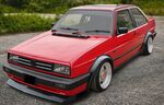 JEU D'EXTENSIONS D'AILES VW GOLF II OU VW JETTA II ST LINE ABS NOIR BRILLANT (1983/1992)