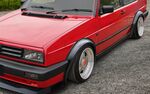 JEU D'EXTENSIONS D'AILES VW GOLF II OU VW JETTA II ST LINE ABS NOIR BRILLANT (1983/1992)
