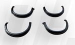 JEU D'EXTENSIONS D'AILES VW GOLF II OU VW JETTA II ST LINE ABS NOIR BRILLANT (1983/1992)