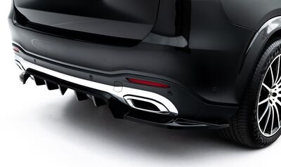 LAME DE PARE CHOC ARRIERE MERCEDES GLS X167 SUV AMG LINE PHASE 1 (2019/2023) OU PHASE 2 "DTM LOOK" V2 (2023+)