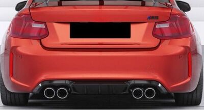 DIFFUSEUR DE PARE CHOC ARRIÈRE BMW SERIE 2 M2 F87 (M2, M2 Competition, M2 CS) "CS STYLE" (2015/2017)