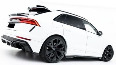 EXTENSION DU BECQUET DE HAYON D'ORIGINE EN CARBONE AUDI Q8 4M PHASE 1 STANDARD/S LINE/SQ8 OU RSQ8 (2018/2023) AUDI Q8 4M STANDARD,S LINE/SQ8 PHASE 2 (2023+)