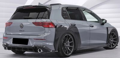 RAJOUTS LATERAUX DE BECQUET DE TOIT VW GOLF VIII GTI/GTD/GTE/R LINE CS STYLE (2020+)