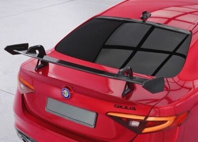AILERON DE COFFRE A COL DE CYGNE ALFA ROMEO GIULIA (Y COMPRIS QUADRIFOGLIO) "CS STYLE" (2017+)