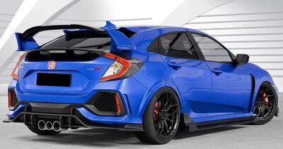 JEU DE BAS DE CAISSE (RAJOUTS EN ABS) HONDA CIVIC X FK8 TYPE R "CUP" CS STYLE (2017/2021)