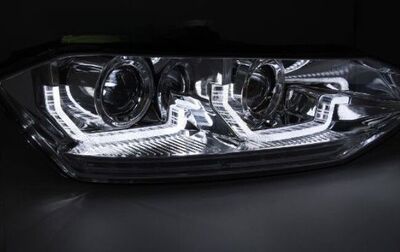 PHARES A LEDS TUBE LIGHT "REAL DRL" VW POLO 2G PHASE 1 STANDARD (avec vrais feux de jour et clignotants DTS -Dynamic Turn Signal -) VERSION 2 (10-2017/2020)