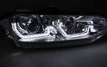 PHARES A LEDS TUBE LIGHT "REAL DRL" VW POLO 2G PHASE 1 STANDARD (avec vrais feux de jour et clignotants DTS -Dynamic Turn Signal -) VERSION 2 (10-2017/2020)