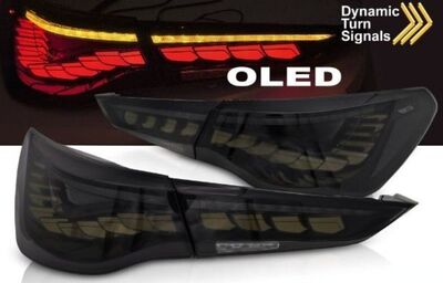 FEUX A LEDS BMW SERIE 4 G22/G23 PHASE 1 FULL LEDS OLED  AVEC FONCTION DTS -DYNAMIC TURN SIGNAL - (2020+)