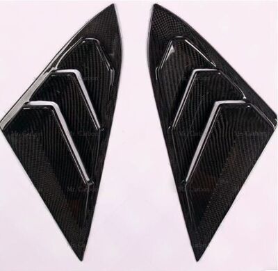 PRISES D'AIR DE VITRES ARRIERES TYPE "LOUVERS"EN CARBONE  HONDA CIVIC X BERLINE SEDAN (2017/2022)