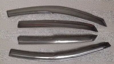 DEFLECTEURS DE PORTES CARBONE HONDA CIVIC X HATCHBACK FK7/FK8 MG STYLE (2017/2021)