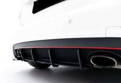 DIFFUSEUR ARRIERE (RAJOUT CENTRAL) MERCEDES CLASSE A W176 AMG LINE "DTM LOOK "CNC" (2012/08-2015)