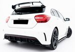 DIFFUSEUR ARRIERE (RAJOUT CENTRAL) MERCEDES CLASSE A W176 AMG LINE "DTM LOOK "CNC" (2012/08-2015)
