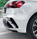 SPLITTERS LATERAUX "KNIFE" DE PARE CHOC ARRIERE AUDI A3 8Y STANDARD,S LINE/S3 OU RS3 PHASE 2 (2024+)
